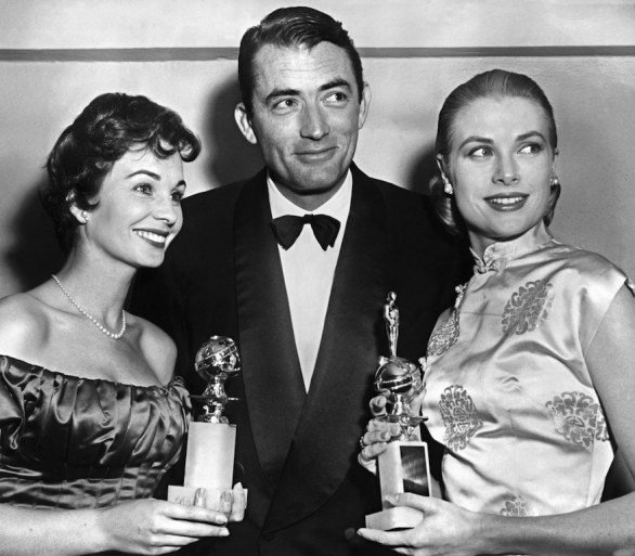 Gregory Peck, Grace Kelly, Jean Simmons, 23 feb 1956