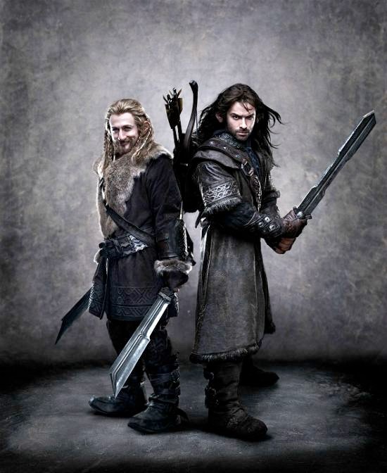 Lo Hobbit di Peter Jackson: i nani Fili e Kili in foto