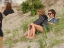 Il bacio di Robert Pattinson e Emilie de Ravin sul set di Remember Me