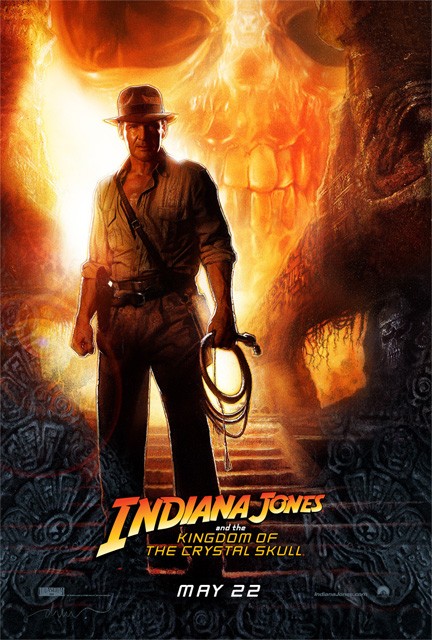 indiana jones poster regno del teschio cristallo