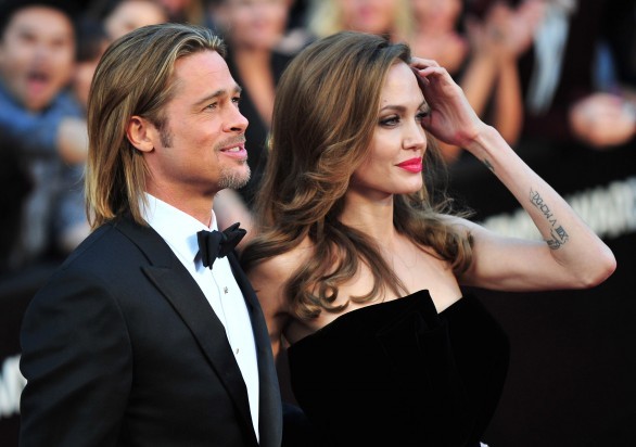 Brad Pitt and Angelina Jolie 