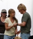 Jennifer Aniston e Owen Wilson sul set di 'Marley