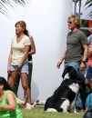 Jennifer Aniston e Owen Wilson sul set di 'Marley