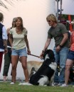 Jennifer Aniston e Owen Wilson sul set di 'Marley