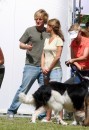 Jennifer Aniston e Owen Wilson sul set di 'Marley