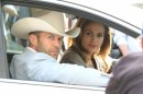 Jennifer Lopez e Jason Statham sul set di Parker