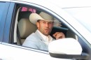 Jennifer Lopez e Jason Statham sul set di Parker