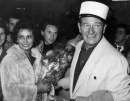 John Wayne con Sophia Loren a Roma, 7 mar 1957