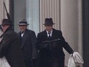 Johnny Depp sul set di Public Enemies: rapina in banca