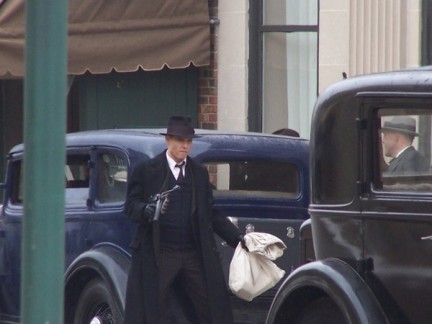 johnny depp public enemies set 