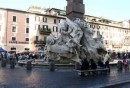 Julia Roberts sul set di Eat, Pray, Love in Piazza Navona