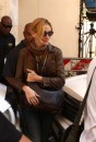 Julia Roberts sul set di Eat, Pray, Love in Piazza Navona