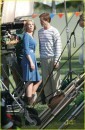 Katherine Heigl e Gerard Butler sul set di The Ugly Truth - fotogallery