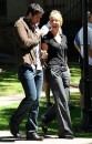 Katherine Heigl e Gerard Butler sul set di 'The Ugly Truth'