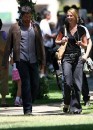 Katherine Heigl e Gerard Butler sul set di 'The Ugly Truth'