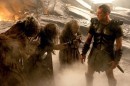 Liam Neeson nei panni di Zeus sul set di Clash of the Titans - le foto