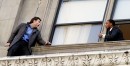 Man on a Ledge: le foto dal set - Sam Worthington, Ed Harris e Elizabeth Banks