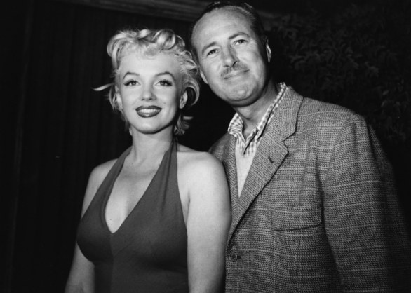 Marilyn Monroe con Baron, Palm Springs, 1954