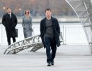 Mark Wahlberg e Catherine Zeta-Jones fotografati sul set di Broken City