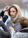 Mark Wahlberg e Catherine Zeta-Jones fotografati sul set di Broken City