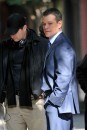 Matt Damon, Emily Blunt e Tim Robbins sul set di The Adjustment Bureau - nuove foto