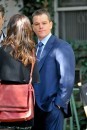 Matt Damon, Emily Blunt e Tim Robbins sul set di The Adjustment Bureau - nuove foto