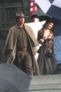 Megan Fox e Josh Brolin sul set di Jonah Hex