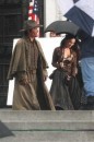 Megan Fox e Josh Brolin sul set di Jonah Hex