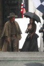 Megan Fox e Josh Brolin sul set di Jonah Hex