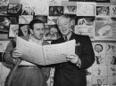 American actor Eddy Nelson scrutinises a music score for the Disney film Make Mine Music, 01 gennaio 1946, Photo by Hulton Archive/Getty Images