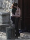 New Moon: il bacio di Robert Pattinson e Kristen Stewart sul set di Montepulciano