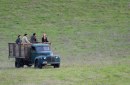 Nicole Kidman e Clive Owen sul set del film per la televisione Hemingway and Gelhorn