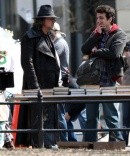 Nicolas Cage sul set di The Sorcerer's Apprentice