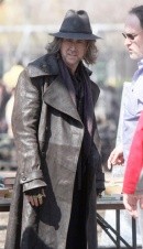 Nicolas Cage sul set di The Sorcerer's Apprentice