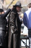 Nicolas Cage sul set di The Sorcerer's Apprentice