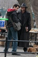 Nicolas Cage sul set di The Sorcerer's Apprentice