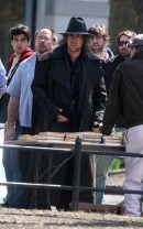 Nicolas Cage sul set di The Sorcerer's Apprentice