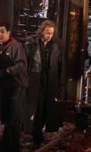 Nicolas Cage sul set di The Sorcerer's Apprentice