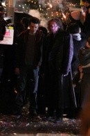 Nicolas Cage sul set di The Sorcerer's Apprentice