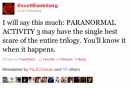 Paranormal Activity 3 e le reazioni via Twitter