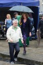 Pedro Almodovar con Antonio Banderas e Carmen Maura sul set del nuovo film La piel que habito