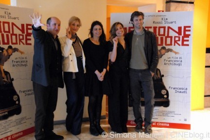 Photocall di Questione di Cuore - Kim Rossi Stuart, Antonio Albanese, Micaela Ramazzotti e la regista Francesca Archibugi presentano il film