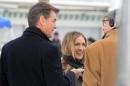 Pierce Brosnan e Sarah Jessica Parker sul set di I Don\'t Know How She Does It