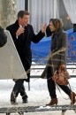 Pierce Brosnan e Sarah Jessica Parker sul set di I Don\'t Know How She Does It