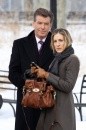 Pierce Brosnan e Sarah Jessica Parker sul set di I Don\'t Know How She Does It