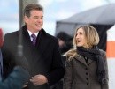 Pierce Brosnan e Sarah Jessica Parker sul set di I Don\'t Know How She Does It