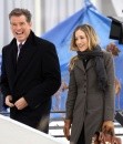 Pierce Brosnan e Sarah Jessica Parker sul set di I Don\'t Know How She Does It