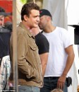 Prime foto di Jason Segel ed Amy Adams sul set di The Greatest Muppet Movie Ever Made