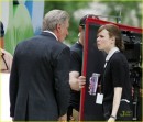 Rachel McAdams con Diane Keaton ed Harrison Ford sul set di Morning Glory - le foto