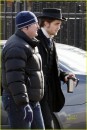 Robert Pattinson sul set londinese di Bel Ami